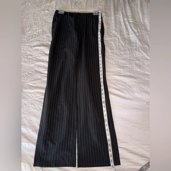 Adika Like New Black Lucille Pinstripe Vest & Pants Set